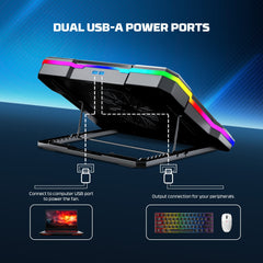 Fantech NC22 Notebook Cooler Laptop Cooling Pad