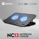 Fantech Notebook Cooler NC13 Two Fan Suitable for 9 - 15.6 Inch Laptop