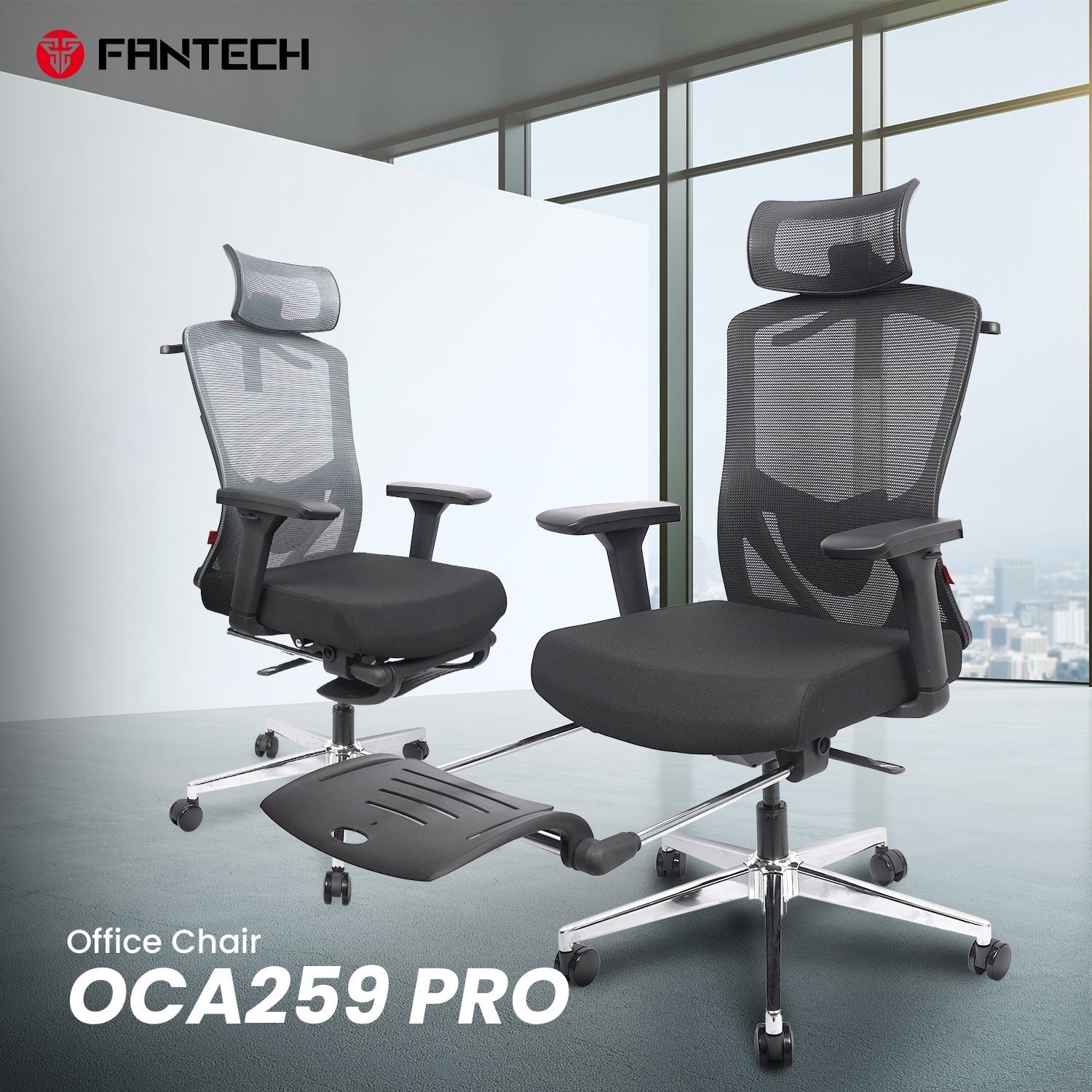 Fantech OCA259 Pro Office Chair (black), gaming chairs