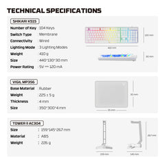 Fantech P51 Power Bundle Gaming Keyboard and Mouse