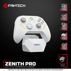 Fantech Wgp18 Zenith Pro Tri Mode Connectivity Timed Macro Hall Effect Rgb Mechanical Gamepad White