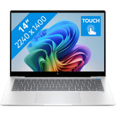 Hp Omnibook X 14 (2024) 14 Fe1003 Next Gen Ai Pc New Snapdragon X Plus 8 Cores Ai Powered W/ Long Battery Life & Ips 2.2k Touch Screen , Glacier Silver