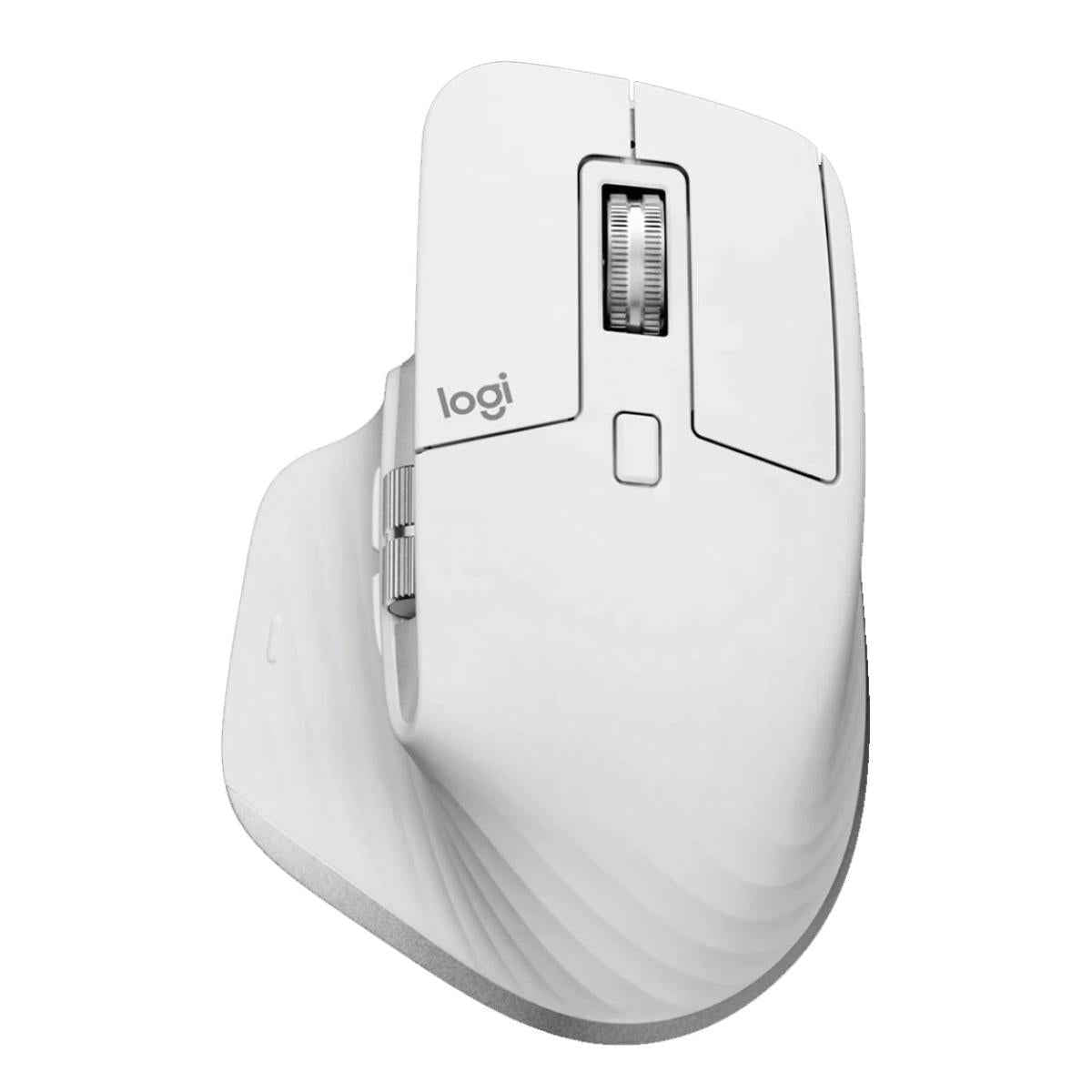 Logitech MX Master 3S Performance Wireless (Bluetooth & 2.4GHz Logi Bolt USB) Up To 8000DPI, Countless Customization ,Ultra Quiet Mouse - Pale Grey | MX Master 3S Wireless |