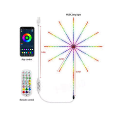 Firework Night Lamp RGB Bluetooth Music Sound - CompuMe