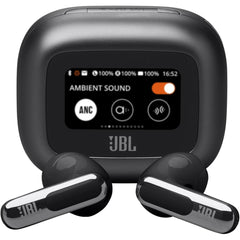 Jbl Live Flex 3 Wireless Earbud Headphones, True Adaptive Noise Cancelling, High Resolution Signature Sound, Bt 5.3, 50h Battery Life, Ip54 Waterproof, Open Back Stick Design, Black - CompuMe