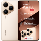 HUAWEI Pura 80 – 120Hz LTPO OLED Display, 50MP OIS Triple Camera, 12GB RAM, 256GB Storage, 5170mAh Battery , Frosted Gold