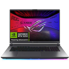 ASUS ROG Strix G18 18" IPS FHD+ (1920 x 1200) @ 144Hz, 14th Gen Intel Core i7-14650HX, Nvidia RTX 5050 8GB GDDR7, 16GB DDR5 RAM, 512GB M.2 PCIe NVMe Gen4 - Eclipse Gray Gaming Laptop | G815JHR-S8018 |
