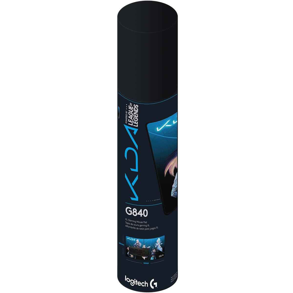 Logitech G840 Xl Cloth Mouse Pad Thin Pad Stable Rubber Base Performance Tuned Moderate Surface Friion Durable Tube For Transport K/da Edition