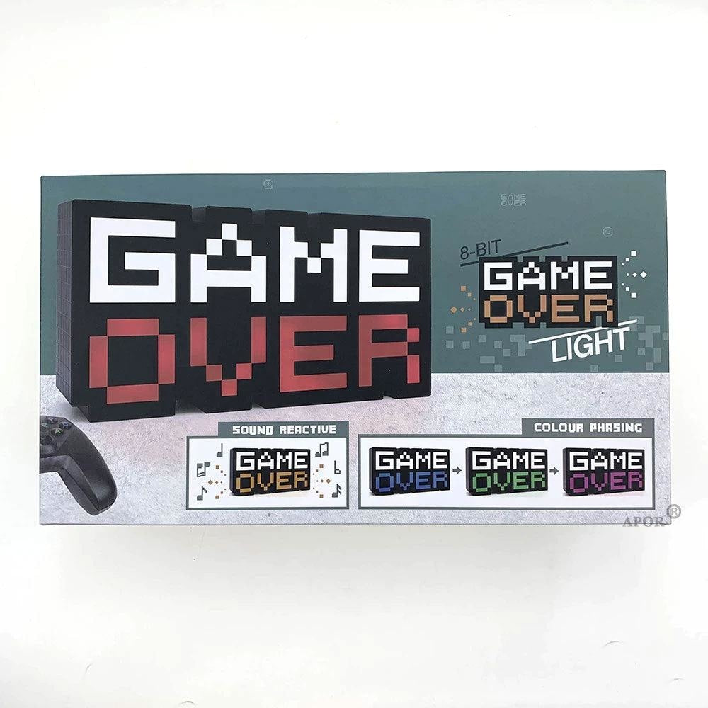 GAME OVER Lamp Voice Control LED Light - CompuMe