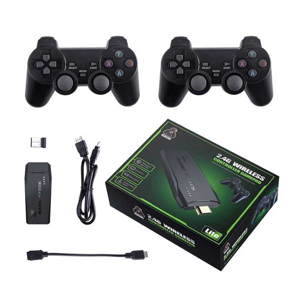 Game Stick Console Arcade Lite 4K 64GB HDMI + 2 wireless gamepads - CompuMe