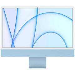 Apple iMac All-In-One Desktop -- M1 Chip -- 256 GB SSD -- 8GB -- 24\" Retina 4.5K -- 7-Core GPU -- MJV93 -2021- - Blue - MJV93 2021 -