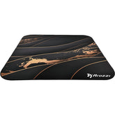 Arozzi black gold gaming chair accessories Floor Mat Zona Quattro Microfiber for