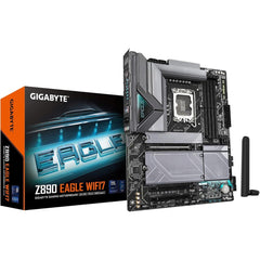 Gigabyte Z890 Eagle Wi Fi 7 Atx Intel Z890 ,4x Ddr5 Dimm Slots, Up To 256gb Max Memory, Wi Fi 7 & Bt 5.4, 1x Pcie 5.0 X16, 4x M.2 Slots , Black