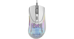 Glorious Model D 2 (White) RGB Wired Gaming Mouse 58g Lightweight, 26K DPI w/6 Programmable Buttons & Ergonomic Design