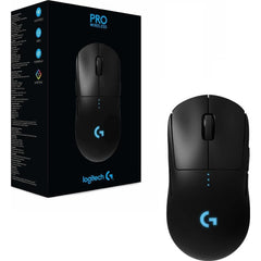 Logitech New G Pro Wireless Hero 25k Sensor 25,600 Dpi Rgb Ultra Lightweight 4 8 Programmable Buttons Long Battery Life Pc & Mac , Black