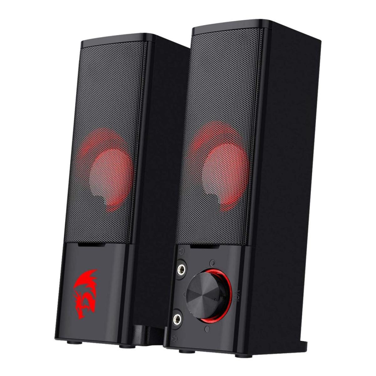 Redragon Orpheus Gs550 Pc Gaming Speakers 2.0 Channel Stereo Sound Bar Quality Bass And Decent Red Backlit Usb Powered W/ 3.5mm Cable - CompuMe Redragon Orpheus Gs550 Pc Gaming Speakers 2.0 Channel Stereo Sound Bar Quality Bass And Decent Red Backlit Usb Powered W/ 3.5mm Cable - CompuMe