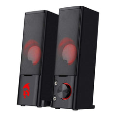Redragon Orpheus Gs550 Pc Gaming Speakers 2.0 Channel Stereo Sound Bar Quality Bass And Decent Red Backlit Usb Powered W/ 3.5mm Cable - CompuMe