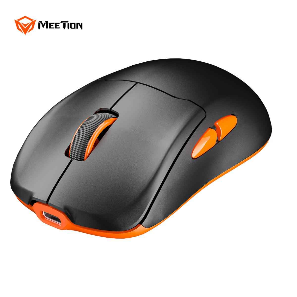 Meetion Air GW39 PAW3395 Sensor Wireless Gaming Mouse with Charging Dock - Black