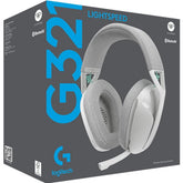 Logitech G321 Lightspeed Wireless Bluetooth Gaming Headset, Dynamic Comfort and fit, 16 kHz Boom mic, 20+ hrs Battery, PC, PS4, PS5, Nintendo Switch, Mobile - White
