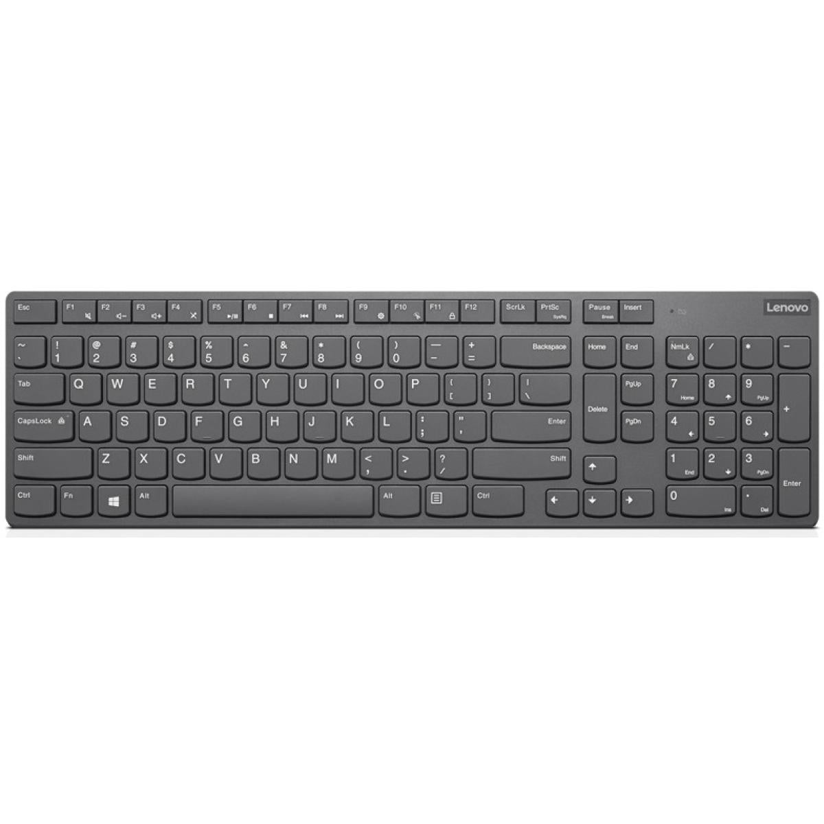 Lenovo Professional Slim Ii Wireless & Bluetooth Rechargeable Keyboard Arabic / English Layout Grey - CompuMe Lenovo Professional Slim Ii Wireless & Bluetooth Rechargeable Keyboard Arabic / English Layout Grey - CompuMe