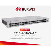 Huawei eKit S310-48T4X L2+ Managed Switch 48 Port Gigabit, 4 SFP+ 10G, VLAN, Static Route, PBR, IGMP, DHCP Snooping, LACP, VRRP, Port Security, Cloud Managed
