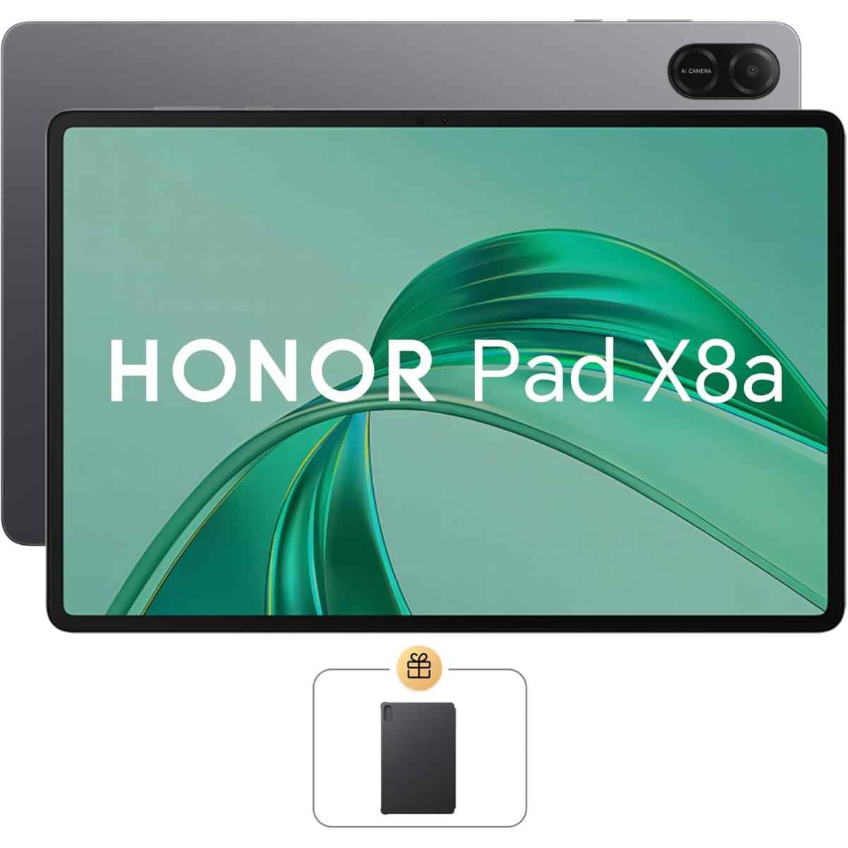 Honor Pad X8a (2024) 11.0" Android Wifi Tablet (128gb Storage / 4gb + 4gb Memory) W/ Metal Unibody & Eye Comfort Display & Big Battery + Free Honor Cover , Space Grey