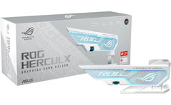 Asus XH01 ROG Herculx Graphics Card Holder Toolless Mount Zinc Alloy Structure Height Adjustable , White