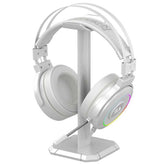 Redragon H320 Lamia 7.1 Surround Sound Volume Control Noise Cancelling Rgb Light W/ Stand White - CompuMe