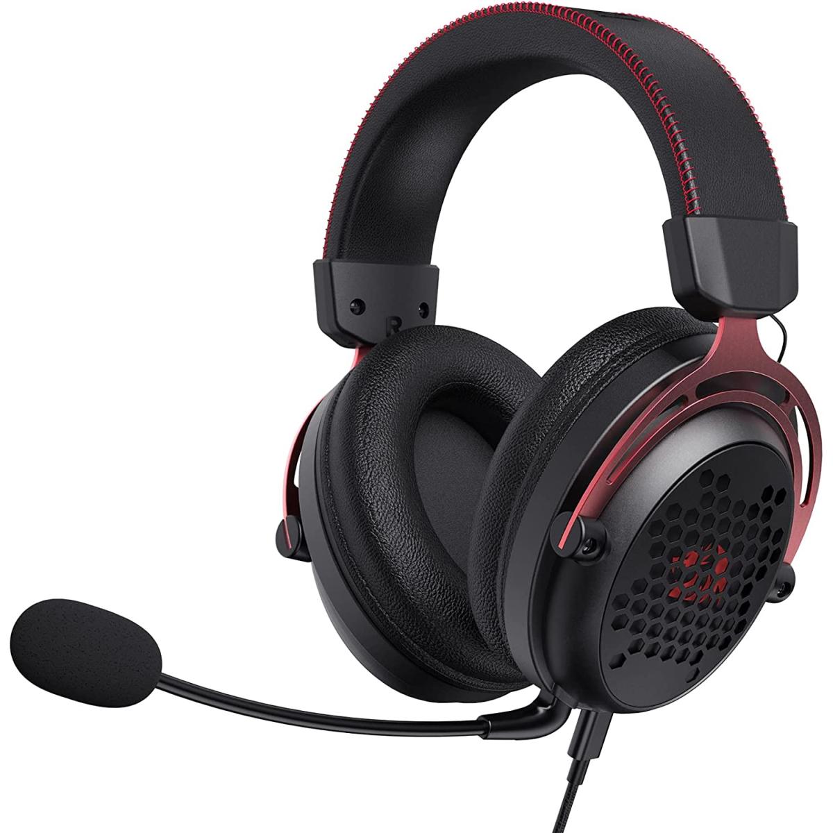 Redragon H386 Diomedes Wired 7.1 Surround Sound 53mm Drivers Detachable Microphone Audio Controls Black - CompuMe Redragon H386 Diomedes Wired 7.1 Surround Sound 53mm Drivers Detachable Microphone Audio Controls Black - CompuMe