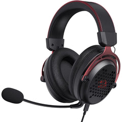 Redragon H386 Diomedes Wired 7.1 Surround Sound 53mm Drivers Detachable Microphone Audio Controls Black - CompuMe