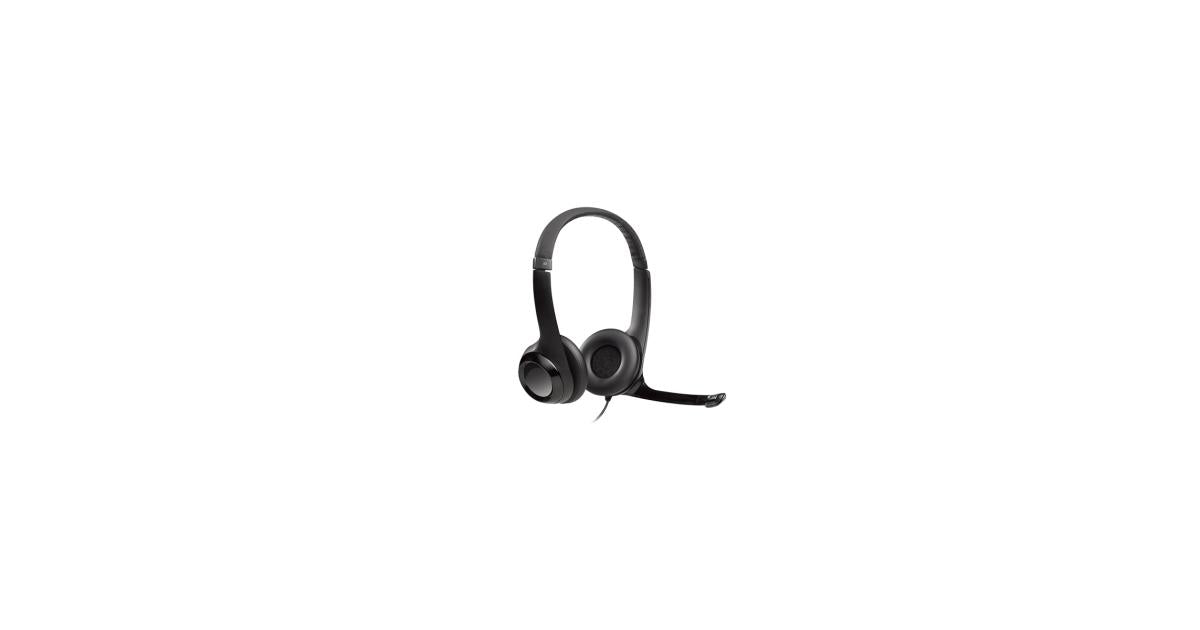 Logitech H390 Wired Headset w/ Noise-Cancelling Microphone USB In-Line Controls PC/Mac/Laptop - CompuMe Logitech H390 Wired Headset w/ Noise-Cancelling Microphone USB In-Line Controls PC/Mac/Laptop - CompuMe
