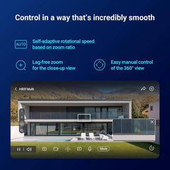 Ezviz H80F Multi Triple-Lens Smart Home Wi-Fi Camera, 2K+ Triple Lenses, 360° Panoramic View, 12x Mixed Zoom, Color Night Vision, Two Patrol Modes, IP67 Weatherproof, White