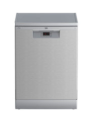 Beko Free Stand Dishwasher A++, 6Programs, 15Set, 2Racks, 3Sprays, Silver - BDFN 16422S