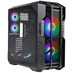 COOLER MASTER HAF 700 ARGB (Titanium Grey) Full-Tower Mesh Tempered Glass Gaming Case w/ 5 SickleFlow ARGB Fans/420mm Top & 480 Side Radiator Support | H700-IGNN-S00 | - CompuMe
