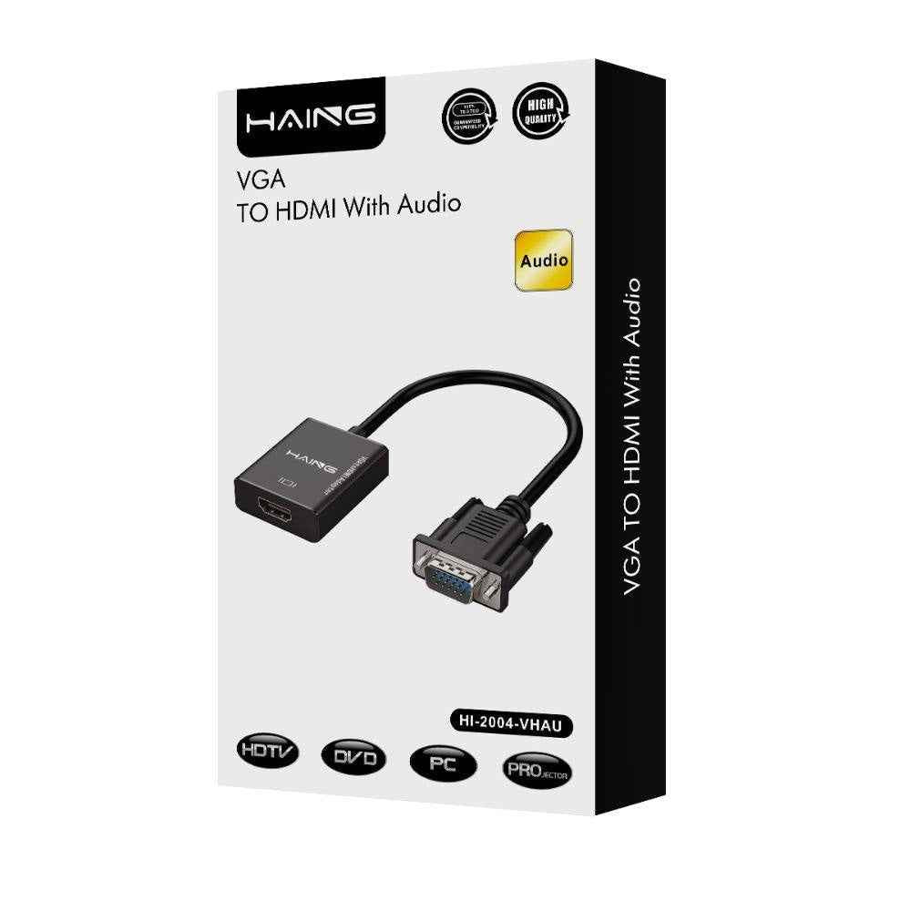 HAING HIGH QUALITY VGA TO HDMI With Audio