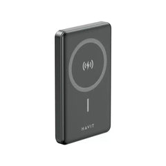 HAVIT PB5203 Magnetic Wireless Power Bank – 10,000mAh | 15W MagSafe Compatible | PD 20W | Black