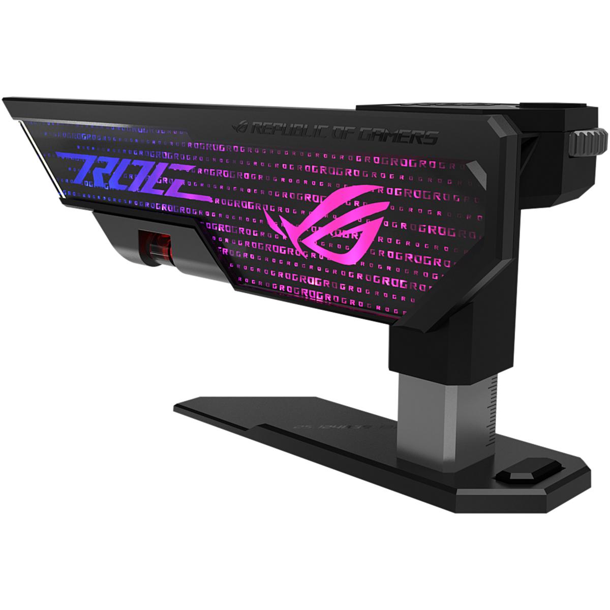 Asus Xh01 Rog Herculx Graphics Card Holder Toolless Mount Zinc Alloy Struure Height Adjustable Asus Xh01 Rog Herculx Graphics Card Holder Toolless Mount Zinc Alloy Struure Height Adjustable