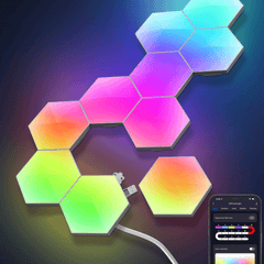 Hexagonal Rgbic Light Panel with App+remote Control Wifi