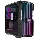 COOLER MASTER HAF 700 EVO ARGB (Titanium Grey) Full-Tower Tempered Glass Gaming Case w/ IRIS Customizable LCD Display & PCIE 4.0 RISER CABLE | H700E-IGNN-S00 |