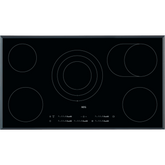AEG Electric Hob Smooth Ceramic, Full Safety, 90Cm, 5Cooking, Black - NRP95A07
