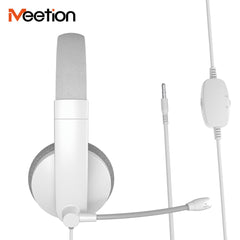 Meetion HP002 Telephony 3.5mm Jack Headset -White