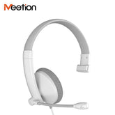 Meetion HP002 Telephony 3.5mm Jack Headset - White