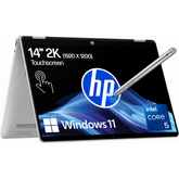 HP OmniBook 5 Flip 14-fp0045ne 2-in-1 Laptop - Intel® Core™ 5 120U, 16GB LPDDR5, 512GB PCIe SSD, 14" FHD Touch, Windows 11 Home - D0YC1EA