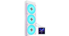 Lian Li HydroShift II LCD-S 360 (WHITE) ARGB AIO Extreme CPU Liquid Cooler, 3.4 IPS” LCD Screen For Displaying, Recording Or Capturing Contents, UNI FAN CL Wireless.
