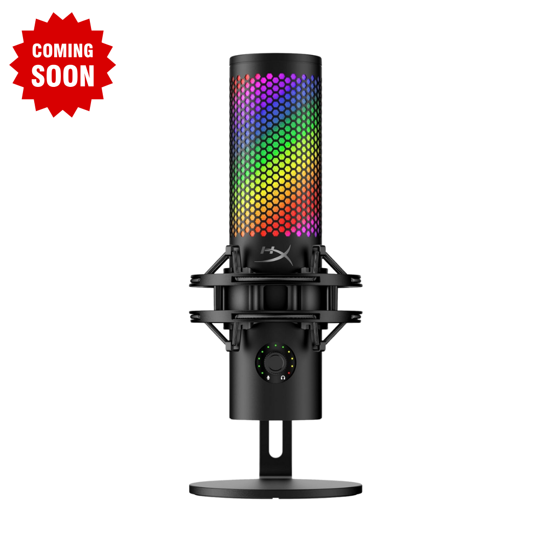 Gameak JO | Gaming Accessories Store Hyperx Quadcast 2 s - USB Microphone, with RGB Lighting, Streaming