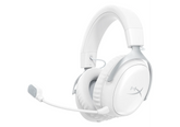 HyperX Cloud III S Wireless Gaming Headset – 53mm Drivers, Dual Wireless (2.4GHz + Bluetooth 5.3), Detachable Noise‑Cancelling Mic, 120h Battery Life, Memory Foam Comfort, White