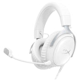 HyperX Cloud III DTS:X Spatial Virtual 3D Surround Sound Gaming Headset w/ Improved Bass & Superior Noise-cancelling Mic Quality & Onboard Controls , Multiplatform Compatibility (USB-C, USB-A, and 3.5mm) - White | SKU: BS7C1AA |