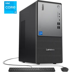Lenovo New Thinkcentre Neo 50t Gen 5 (2024) Tower Desktop 14gen Intel Core I3 4 Cores W/ Wireless & Bluetooth Black
