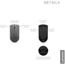 Lenovo Professional Ultraslim Wireless Combo Chargeable Keyboard & 2 AAA Batteries For Mouse Arabic / English