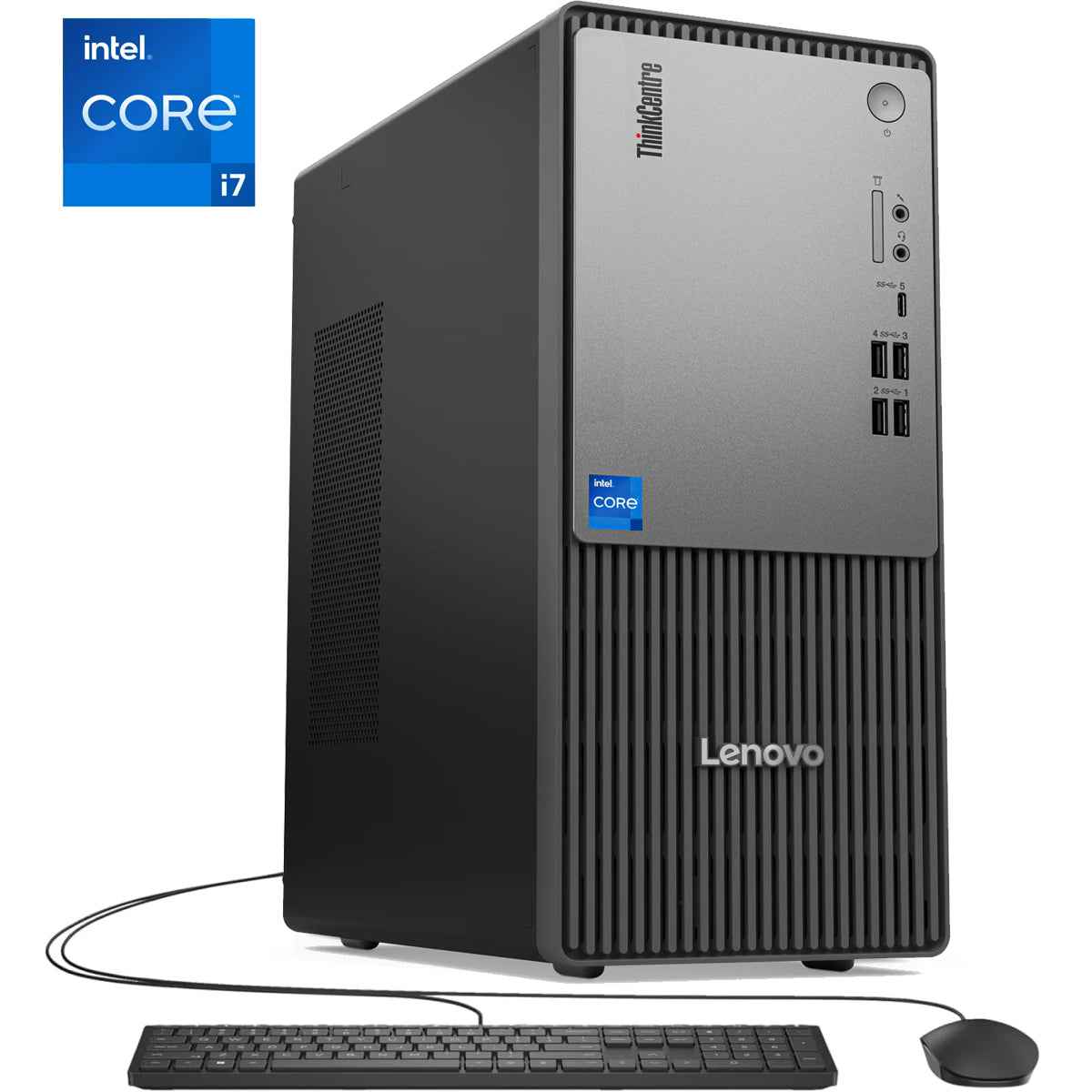 Lenovo New Thinkcentre Neo 50t Gen 5 (2024) Tower 14gen Intel Core I7 20 Cores W/ Wireless & Bluetooth Black